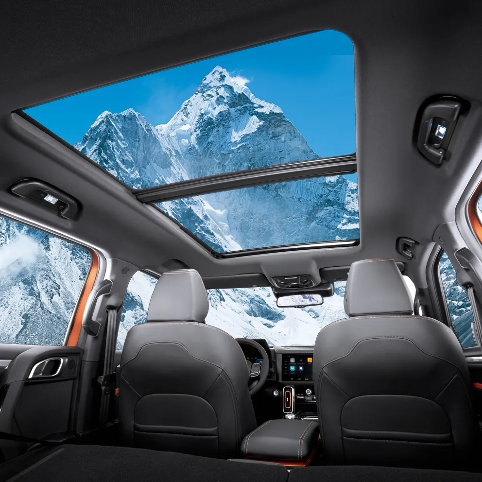 Vue arrière intérieure